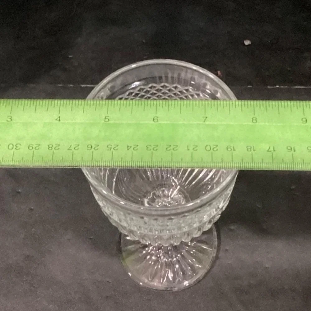 Libbey Radiant Clear Wine Glasses,‎ Set of 2, Vintage Stemware, Water Goblets